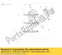 2B003055, Piaggio Group, struik aprilia zd4kc000 zd4kca00 zd4xaa00 zd4xab00 125 2017 2018 2019 2020 2021 2022, Nieuw