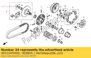 Honda 9451045000 circlip, externe, 45mm - La partie au fond