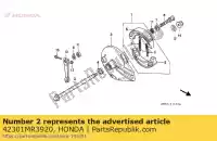 42301MR3920, Honda, Asse, rr. ruota honda nx 250, Nuovo