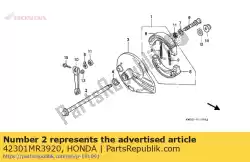 Ici, vous pouvez commander le essieu, rr. Roue auprès de Honda , avec le numéro de pièce 42301MR3920: