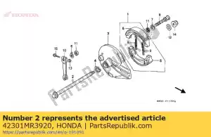 Honda 42301MR3920 essieu, rr. roue - La partie au fond