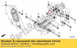 geen beschrijving beschikbaar van Honda, met onderdeel nummer 52462K28910, bestel je hier online: