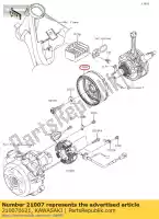 210070621, Kawasaki, rotor kawasaki d tracker 150 klx150bf , Nieuw