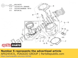 Aprilia AP0245431, Anello di arresto 22, OEM: Aprilia AP0245431