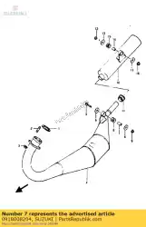 Here you can order the spacer,8. 5x12x1 from Suzuki, with part number 0918008204: