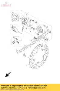 yamaha 1B9WF5910000 boot caliper kit - Bottom side