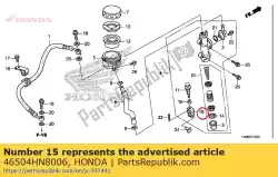 Aquí puede pedir articulación, varilla de freno de Honda , con el número de pieza 46504HN8006: