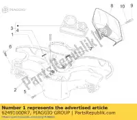 62491000R7, Piaggio Group, front handlebars cover gilera stalker 50 1998 2005 2007 2008, New