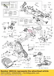 Tutaj możesz zamówić przewód-przewód, akumulator (-) zx1000lef od Kawasaki , z numerem części 260110822: