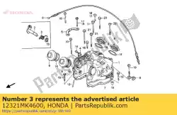 geen beschrijving beschikbaar op dit moment van Honda, met onderdeel nummer 12321MK4600, bestel je hier online: