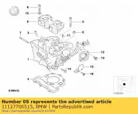 11127706515, BMW, vis à collerette - m8x53,5 bmw  650 1999 2000 2001 2002 2003 2004 2005 2006 2007, Nouveau