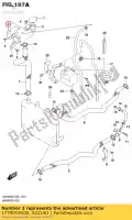 1779019K00, Suzuki, soporte, conducción no2 suzuki an400 an400a 400 , Nuevo