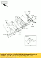 49089077925M, Kawasaki, linceul-moteur, lh, vert / e kawasaki kx  f kx450f kx450 450 , Nouveau