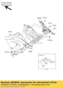 Kawasaki 49089077925M linceul-moteur, lh, vert / e - La partie au fond