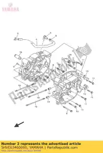 yamaha 5HVE63460000 hook, spring - Bottom side