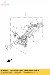 Aqui você pode pedir o conjunto do corpo do acelerador em Yamaha , com o número da peça 5VK137501100: