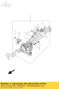 yamaha 5VK137501100 conjunto do corpo do acelerador - Lado inferior