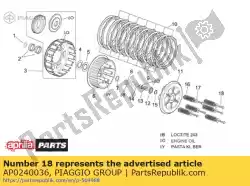 Qui puoi ordinare vite esagonale da Piaggio Group , con numero parte AP0240036: