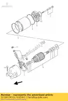 3110019C03, Suzuki, Starter motor suzuki gsx gsx r 600 750 1100 1988 1995 1996 1997 1999 2000 2001, New