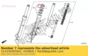 honda 51425GN5901 selo, poeira (showa) - Lado inferior