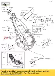 Here you can order the bracket,condensor kx450hgf from Kawasaki, with part number 110567458: