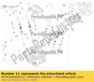 Piaggio Group AP3CAA000412 bola - Lado inferior