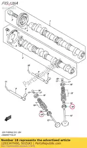 suzuki 1293347H00 siège, ressorts de soupape - La partie au fond