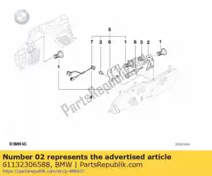 bmw 61132306588 plug socket bracket - Bottom side