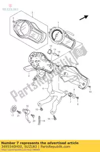 suzuki 3495540H00 amortecedor - Lado inferior