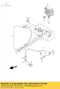 suzuki 3184101D00 borne, relais - La partie au fond