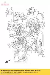 Ici, vous pouvez commander le amortisseur, plaque 2 auprès de Yamaha , avec le numéro de pièce 2CMF414J0000: