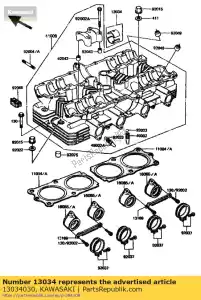 kawasaki 13034030 palier lisse à came sht zx1100-a - La partie au fond