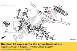 Aquí puede pedir soporte b1, asa superior del tubo de Honda , con el número de pieza 9501422100: