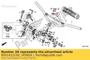 honda 9501422100 soporte b1, asa superior del tubo - Lado inferior