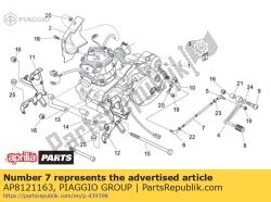 Aprilia AP8121163, Biellette de boîte de vitesses, OEM: Aprilia AP8121163