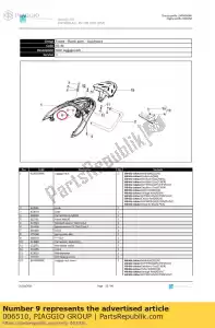 Piaggio Group 006510 clip - Bottom side