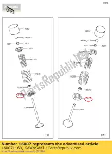 kawasaki 160071163 seat-spring zx750-j1 - Bottom side