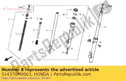 Aquí puede pedir anillo, pistón de Honda , con el número de pieza 51437GM0003: