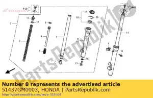 honda 51437GM0003 anello, pistone - Il fondo