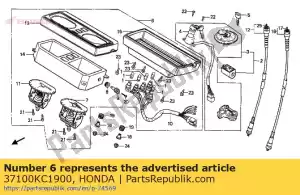 Honda 37100KC1900 medidor de montaje, combi - Lado inferior