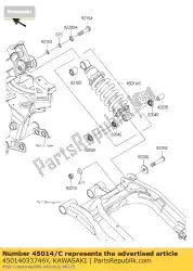 Tutaj możesz zamówić shockabsorber, g. B. Green er650e od Kawasaki , z numerem części 45014033746Y: