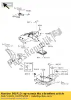 560710089, Kawasaki, label-warning,chain slac ksf45 kawasaki kfx 450 2009 2010 2011 2012 2013 2014, New