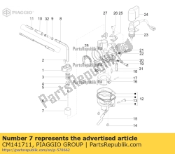 Aprilia CM141711, Válvula de gas, OEM: Aprilia CM141711