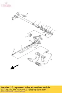 yamaha 2UJ181100000 schakelpedaal assy - Onderkant