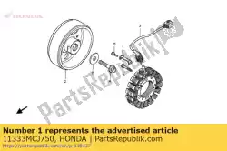 Aqui você pode pedir o braçadeira, cabo acg em Honda , com o número da peça 11333MCJ750: