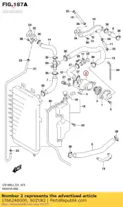 Suzuki 1766248G00 conector, term - Lado inferior