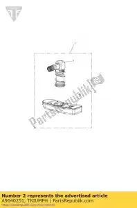 triumph A9640251 tpms kit rij - Onderkant