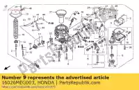 16026MEG003, Honda, gezamenlijke set honda vt shadow ca c spirit c2 vt750c vt750ca 750 , Nieuw