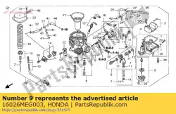 Tutaj możesz zamówić wspólny zestaw od Honda , z numerem części 16026MEG003: