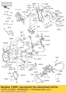 kawasaki 1409116186Z coperchio, ventilazione, lh, f.b vn170 - Il fondo